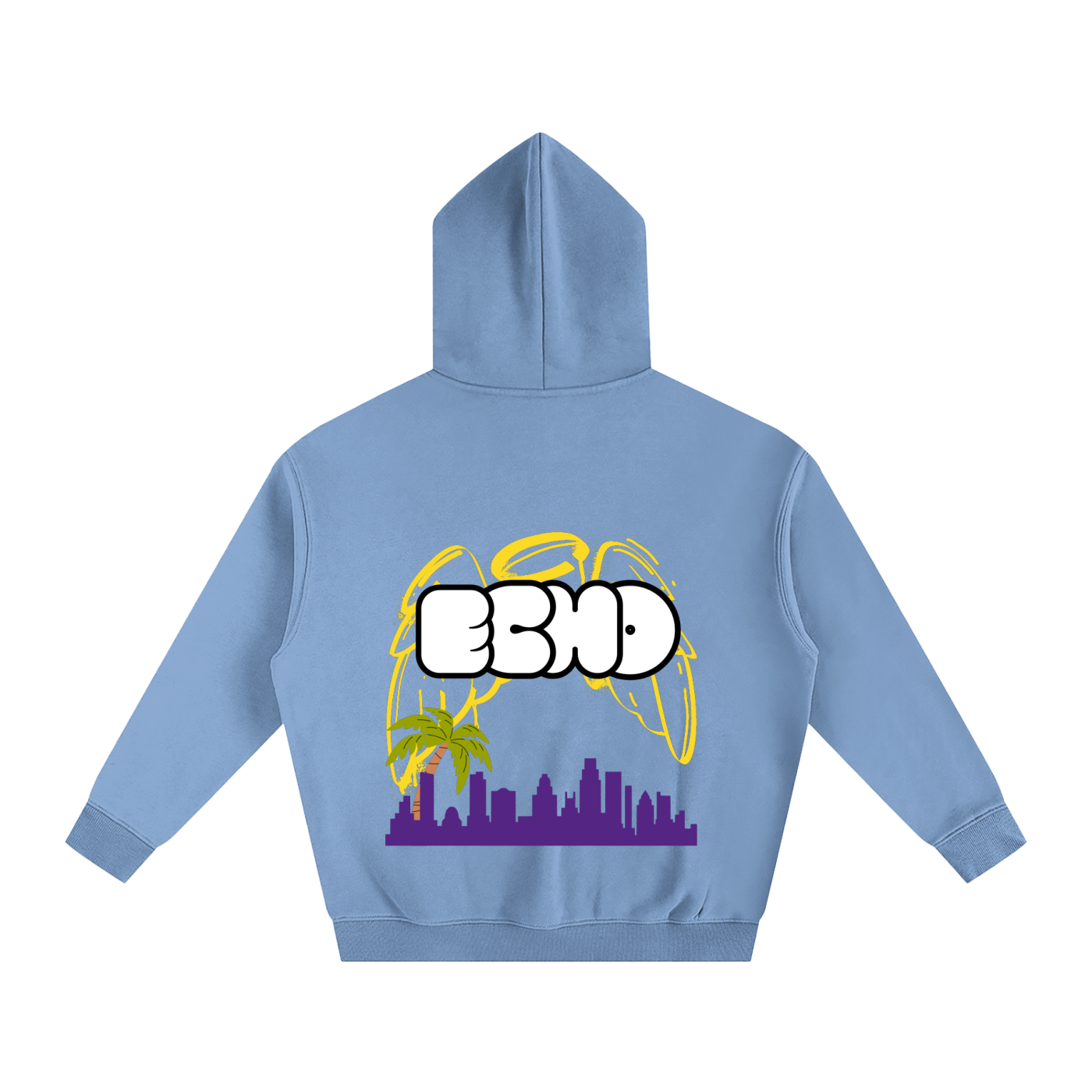 ECHO Oversized Fleeced Hoodie City Of Angels