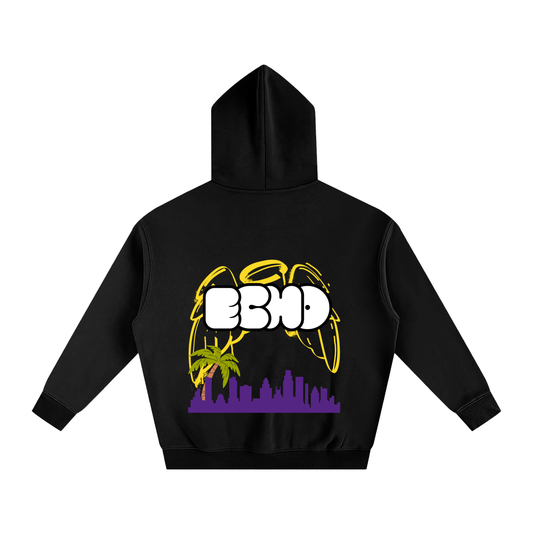ECHO Oversized Fleeced Hoodie City Of Angels